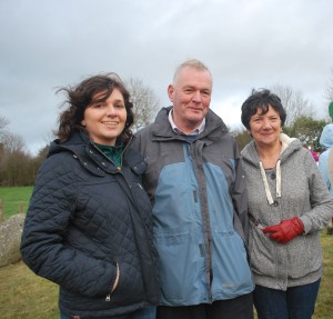 Grace, Francis and Margaret Phelan (Slieverue) at the winter solstice