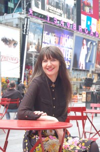 Barbara Hewson pictured in Times Square, New York