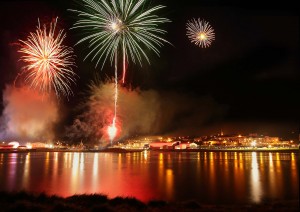 Out with a bang: the close of the traditional summer season in Tramore was marked with a stunning fireworks display 