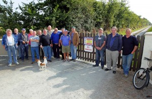 Pictured at Thursday’s protest were Paddy "Buggy" Ryan, John Collins, John Devereux, Pat "Captain" Dunne, John "Bunners" Regan, Jimmy "The Hoover" O'Brien, Kevin "Action Man" O'Loughlin, Mark Keogh, Leo Barnes, Noel Curran, Trevor and Pauline Simpson, Billy "The Bull" Flynn, Paddy “Hedderball” Ryan and Joe "Steam Engine" O'Loughlin.