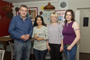 Pictured at Burzza, where €900 was raised for the Waterford People to People Refugee Emergency Group