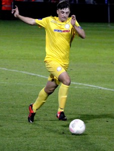 Shane Mackey on the ball in Ballybofey on Saturday last