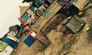 The School and Art Camp at the Calais refugee camp, commonly known as ‘The Jungle’. 