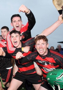 Ballygunner's Eddie Hayden, JJ Hutchinson and Ian Kenny celebrate their club's 14th SHC title success following victory at Fraher Field. See Sport 2-5 for more coverage from Sunday’s Walsh Park showpiece