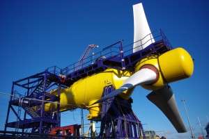 The way of the future: a tidal steam turbine. 