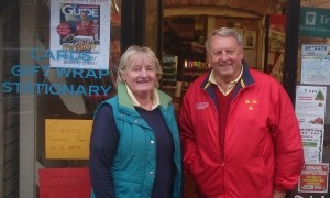 Retiring: Angela and Bobby Sheridan of Tramore's Arch Newsagents. 