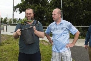 Albert Nolan and Brian Simpson at last year’s wildlife walk.
