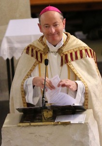 Bishop Alphonsus Cullinan addressing last Saturday's Ecumenical Service at Holy Cross. 