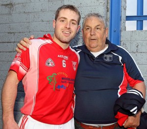 Noel pictured with John Carey following Passage's historic County SHC victory in 2013