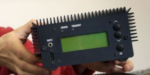 One of the new digital ‘shoebox size’ radio transmitters.