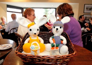 An Easter creation by the Headgear for Hospice group. 