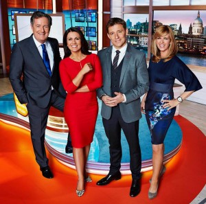 ‘Good Morning Britain’ presenters Piers Morgan, Susanna Reid, Ben Shephard and Kate Garraway. 