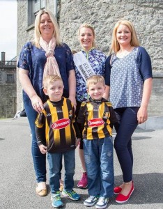 Michelle and Tommy Long with Claire and Darragh Cahill pictured with Kilkenny Rose Claire Walshe. 