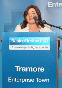 Event organiser, Jennifer Hickey from Bank of Ireland, Tramore welcoming everyone to the event on Friday last.