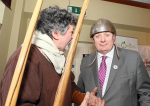 Gavin Duffy pictured with Peter O’Connor (Archery) at Tramore Racecourse on Friday last.