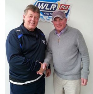 Matt Keane presses the flesh with the great Sid Wallace. 