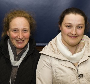 Ruth Curran pictured with Care Assistant Elaine Burke at the Sacred Heart Centre. 