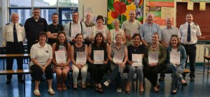Recipients of CFR certificates pictured at St. Declan's Community College, Kilmacthomas.