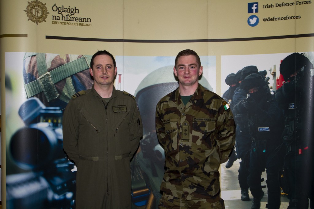 Capt John Butler and Lt Shane Flood.