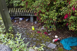 The area alongside the Revenue Office on Summerhill which has become a popular location for drinking and anti-social behaviour