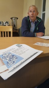 Jim Frisby who has been beavering away over the past five months to see a Men's Shed in Waterford put in place. A building at the Six Cross Roads has been welcomingly secured. 