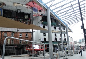 And the ongoing works, pictured on Thursday last. 