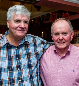 Fintan Power and Bob Murphy (Class of 1970) pictured at the Munster Bar. 
