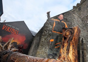 Thumbs up from Wood Sculptor John Hayes