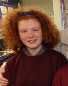 Fenor NS student Lucy Hutchinson. 