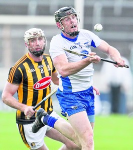 Deise captain Kevin Moran beats Kilkenny’s Michael Fennelly to the ball during last year's epic All-Ireland Hurling Qualifier which Waterford won by 4-23 to 2-22 at Semple Stadium.  									| Photo: Sean Byrne 