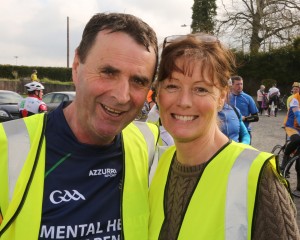 Cllr Brazil pictured participating in his Mental Health and Suicide Awareness Cycle. 