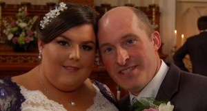 The late Tom Power and his wife Bernadette pictured on their wedding day.  