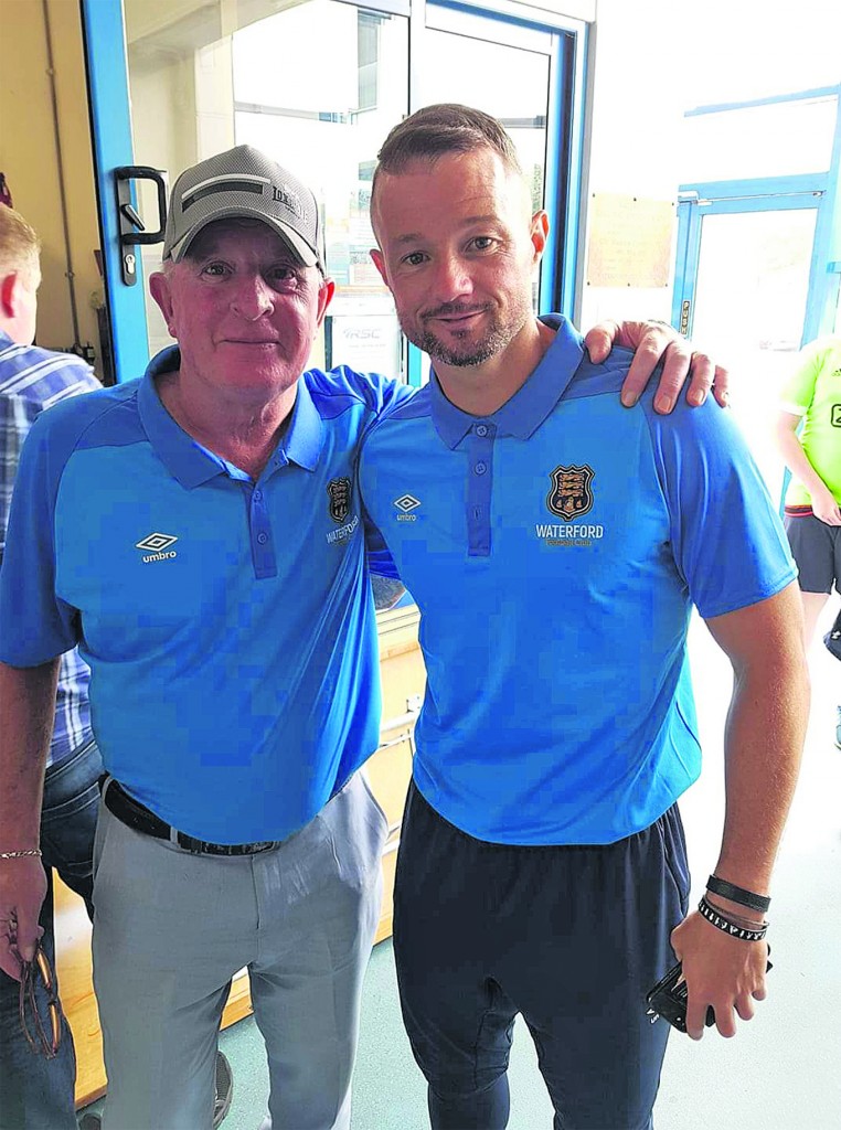 Matt Keane pictured with Noel Hunt at the RSC during season 2018