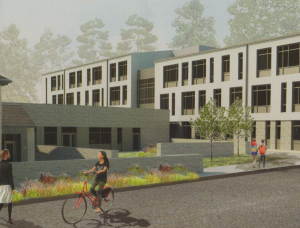 A concept drawing of how the €16m project at Newtown School may look upon completion. 