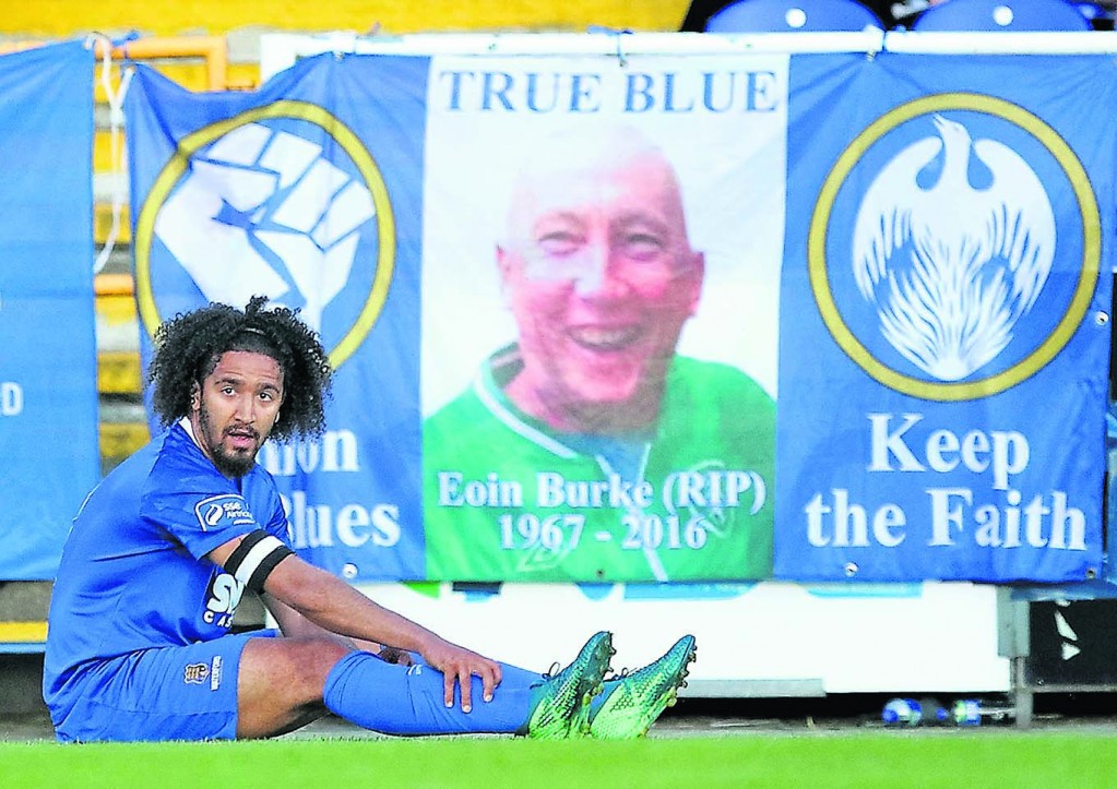 Waterford FC captain, Bastien Hery disconsolate after defeat to St Patrick’s Athletic