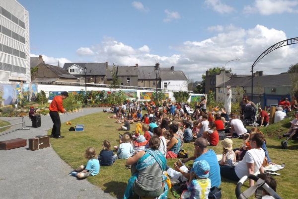 Community garden boarded up