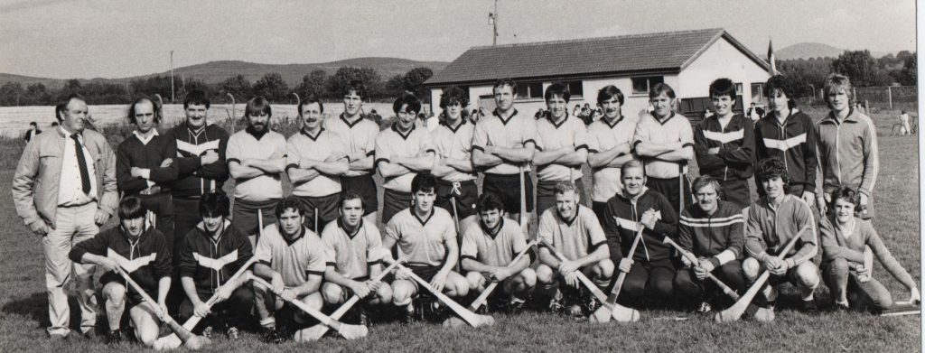 The Kilmacthomas victorious 1985 hurling team. 