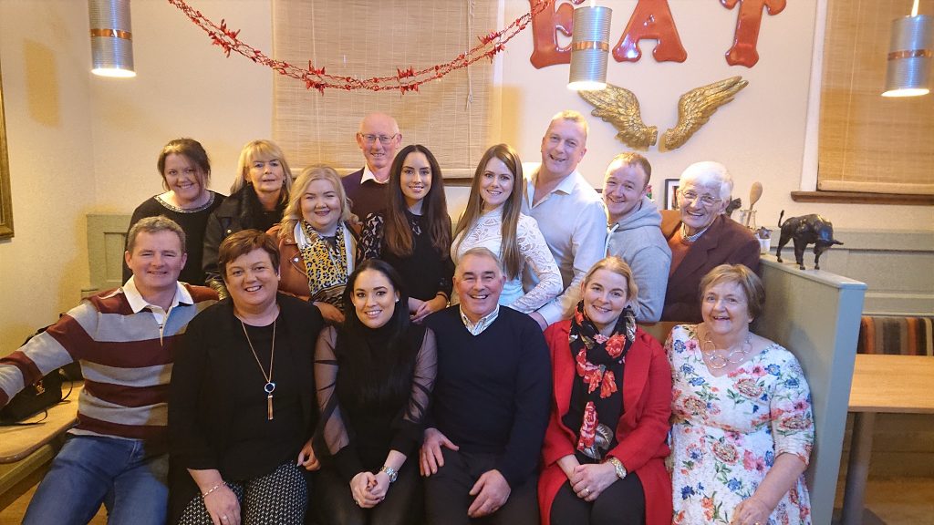 Musical Society committee and cast night out in December 2019.