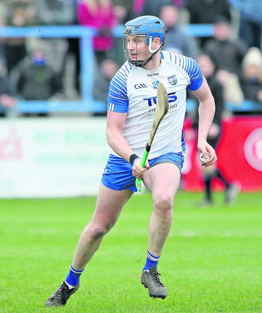 Waterford’s Austin Gleeson about to clear.
