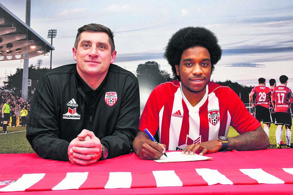 Walter Figueira who signed for Derry City from Waterford FC in the close season returns to the RSC on Friday night. 
