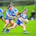 Aileen Wall of Waterford in action against Aoife Kane of Dublin during the TG4 All-Ireland Senior Ladies Football Championship Round 2 match. Photos: Stephen MCCarthy/Sportsfile