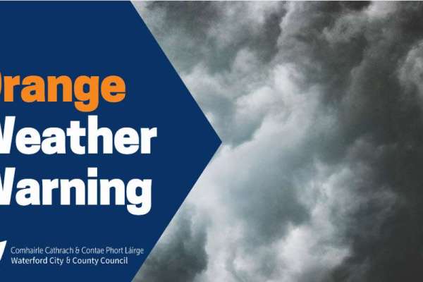 Status Orange Wind warning remains in place until 12 noon