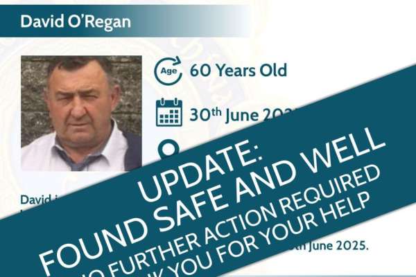 Man reported missing is found safe and well
