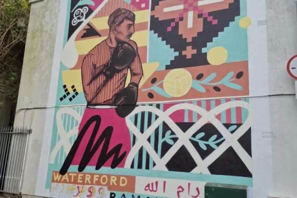 Mayoral launch of Waterford-Ramallah Twinning mural