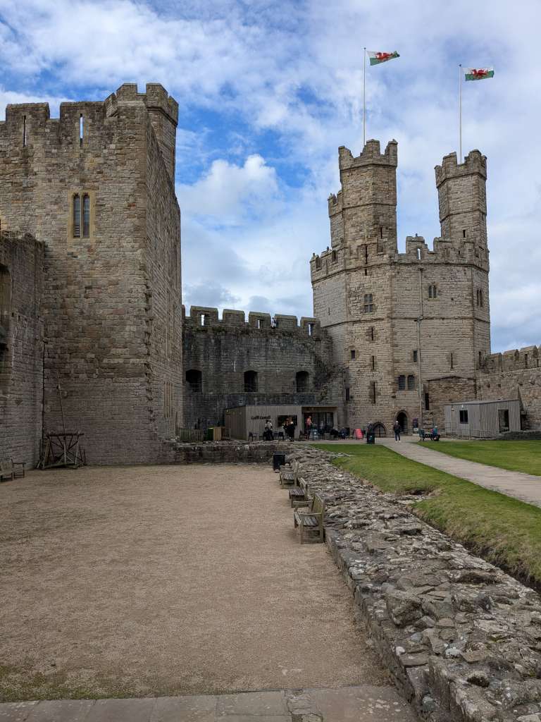 Caernarfon Castle.