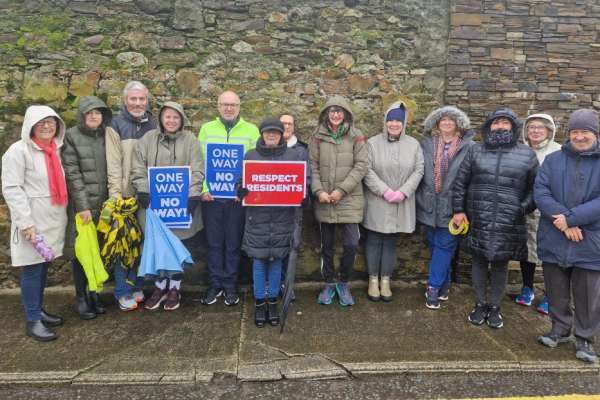 Residents hold protest at St John of God school