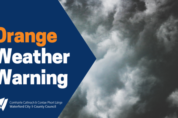 Status Orange Rain Warning issued for Waterford