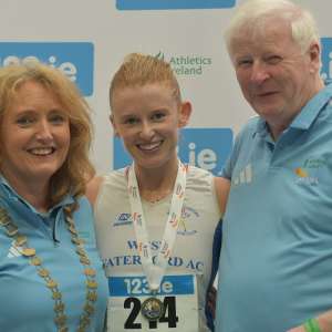 Kate Veale wins her ninth national indoor walk title