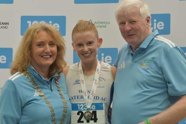 Kate Veale wins her ninth national indoor walk title