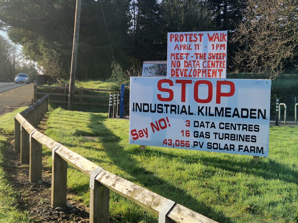 The protest walk is planned for Saturday, 11 April at 1.00 pm, meeting at the car park at The Sweep Pub, Kilmeaden and will walk to the small green area adjacent to the Centra.